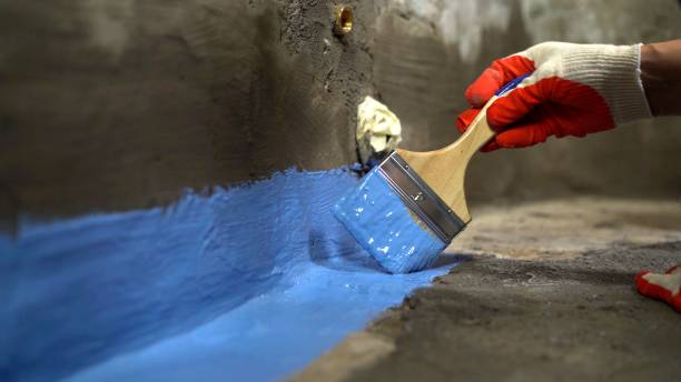 Commercial Emergency Waterproofing project at a Islip Terrace, NY business property by SJ Waterproofing Pros